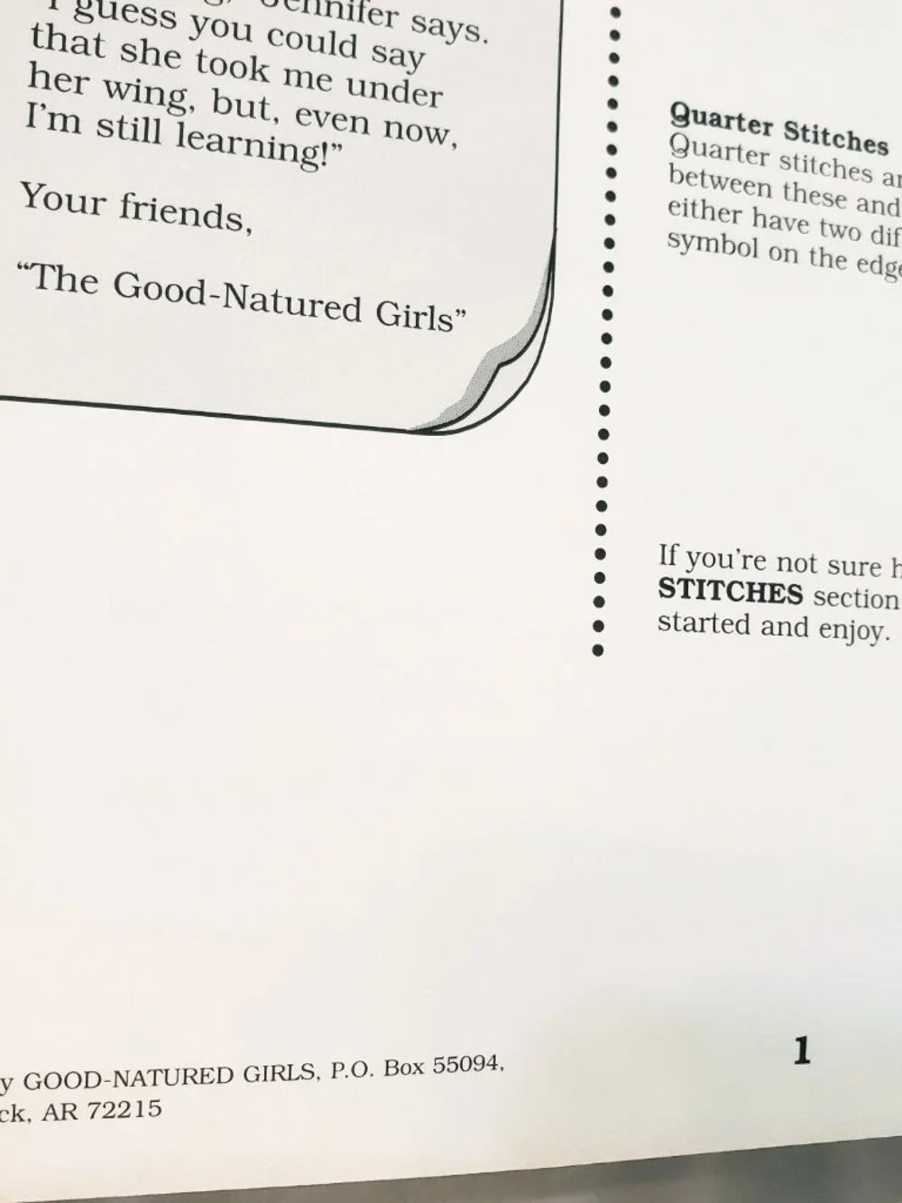 Holiday Towels Cross Stitch Leaflet Book Good Natured Girls 1996